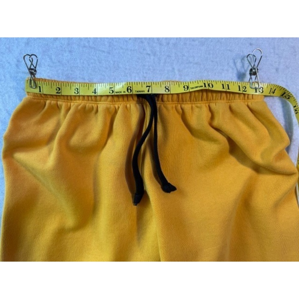 Victoria's Secret‎ PINK Mustard Yellow Fleece Jogger Sweatpants Womens Medium - Picture 6 of 7